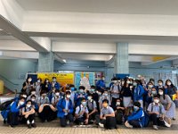 S4 CS and THS students making their wish after the lesson learning Culture